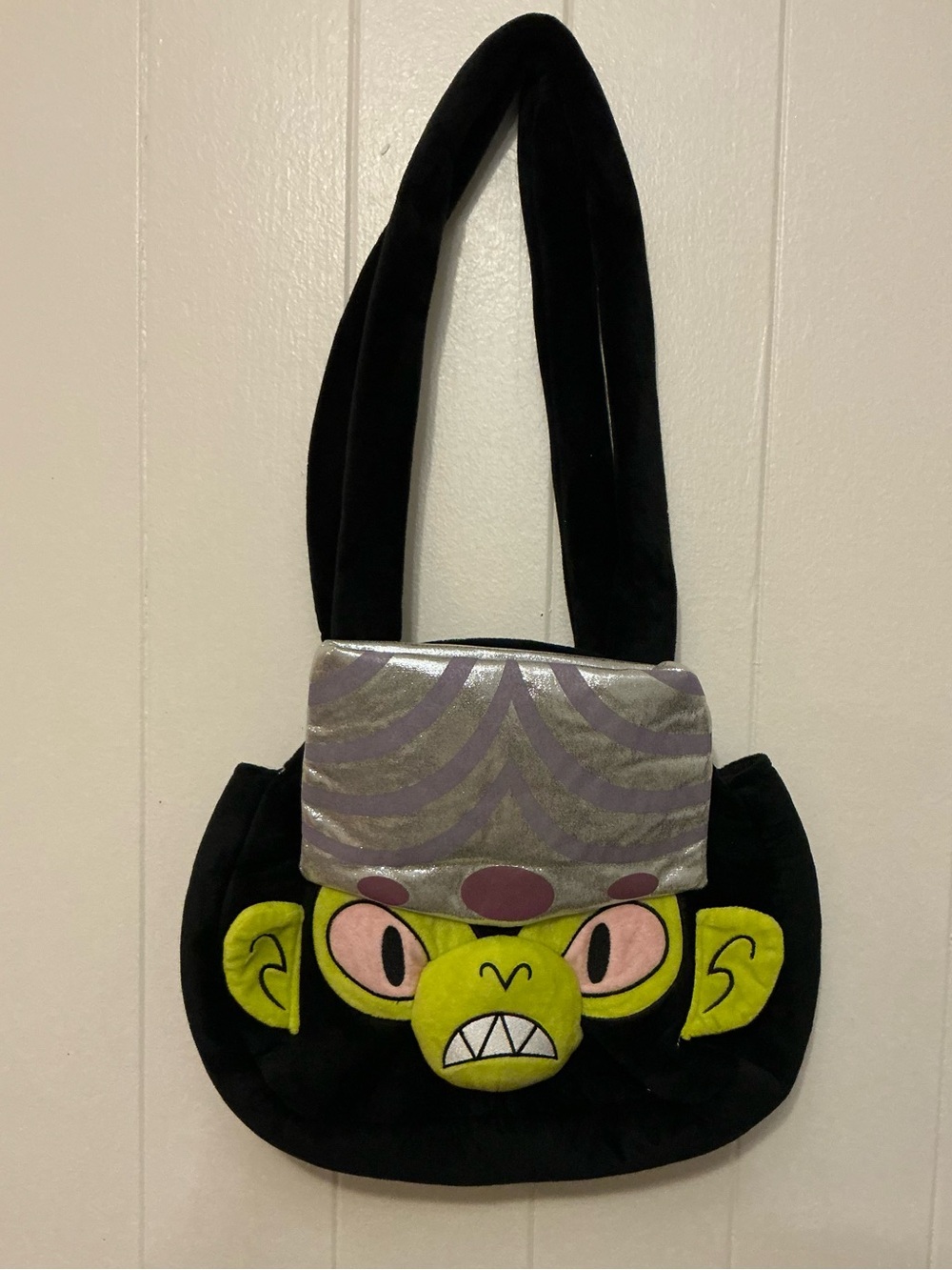 A rare Large Bioworld Mojo Jojo The Powerpuff Girls shoulder Handbag Bag